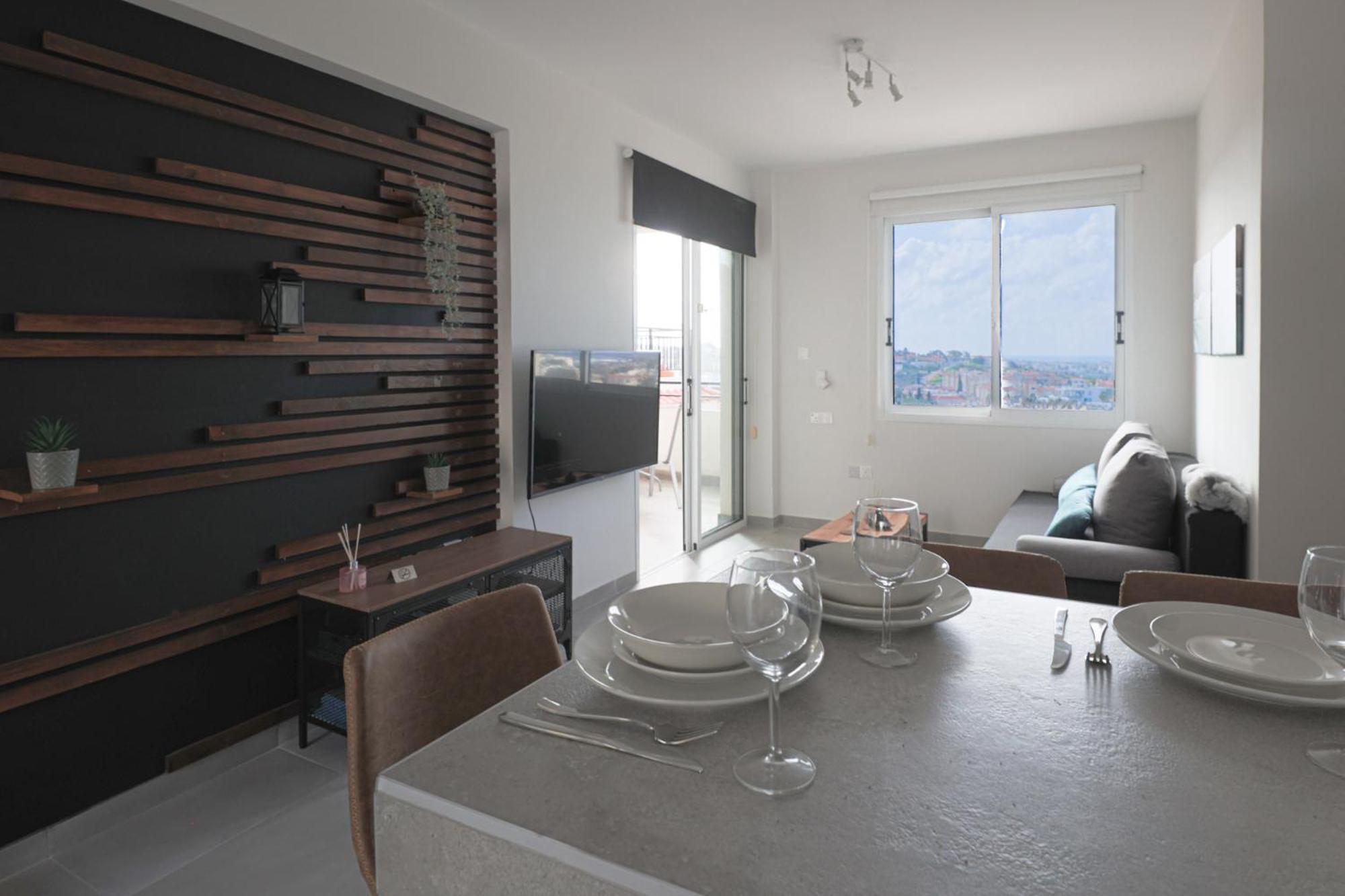 Appartement Eden Blue-Horizon 1B, Paphos, Sea View, Pool à Konia Extérieur photo