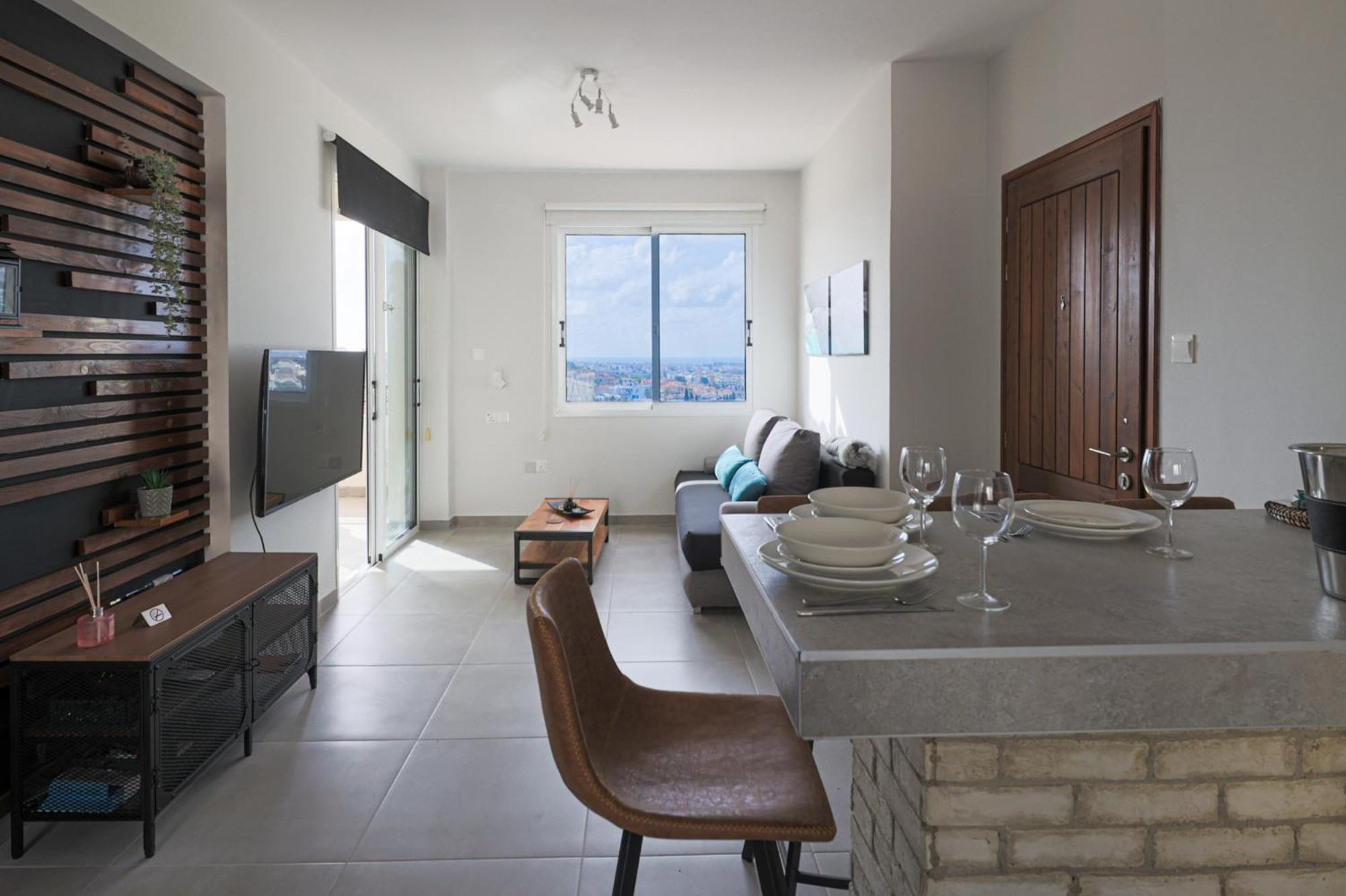 Appartement Eden Blue-Horizon 1B, Paphos, Sea View, Pool à Konia Extérieur photo
