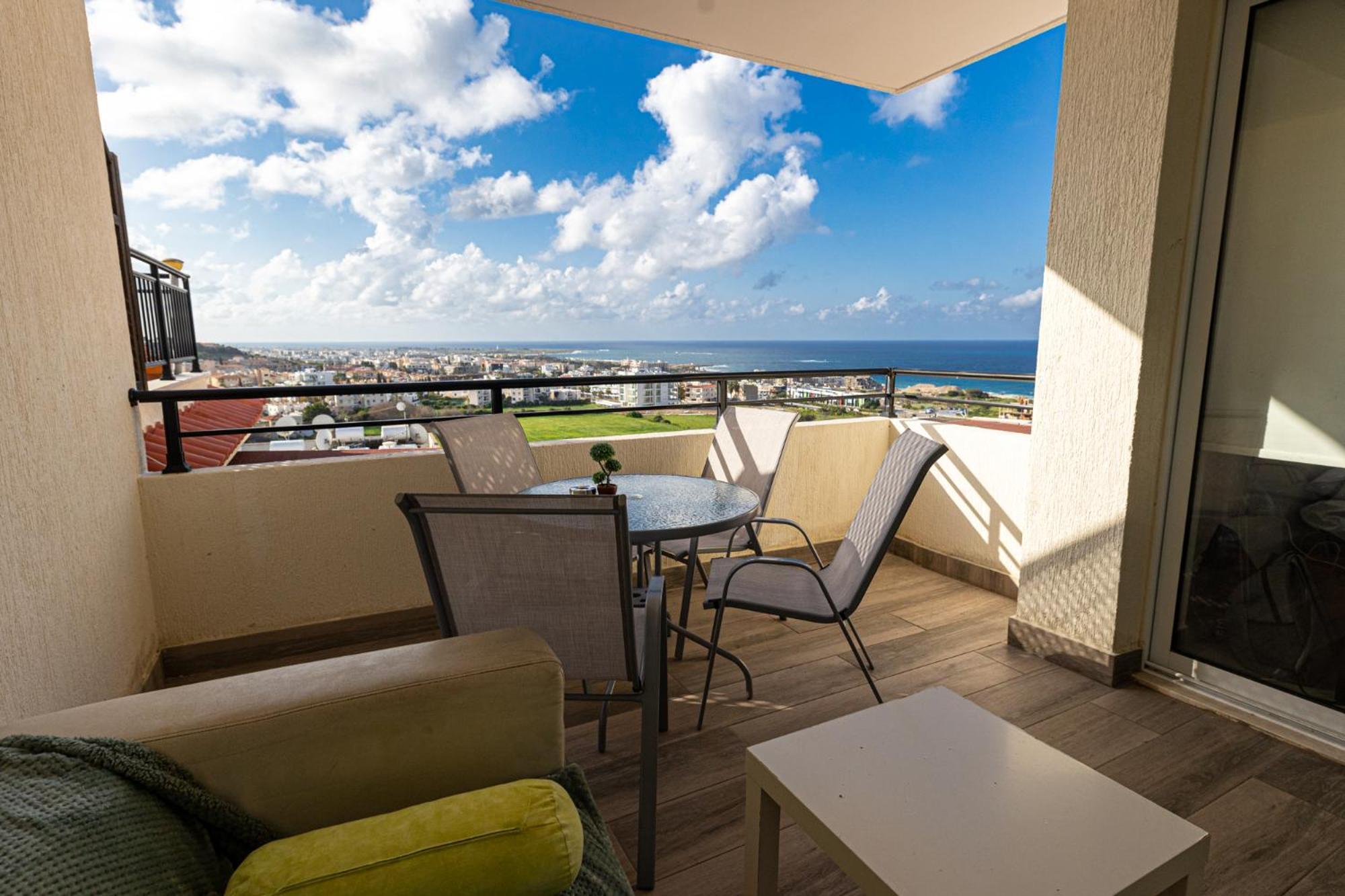Appartement Eden Blue-Horizon 1B, Paphos, Sea View, Pool à Konia Extérieur photo
