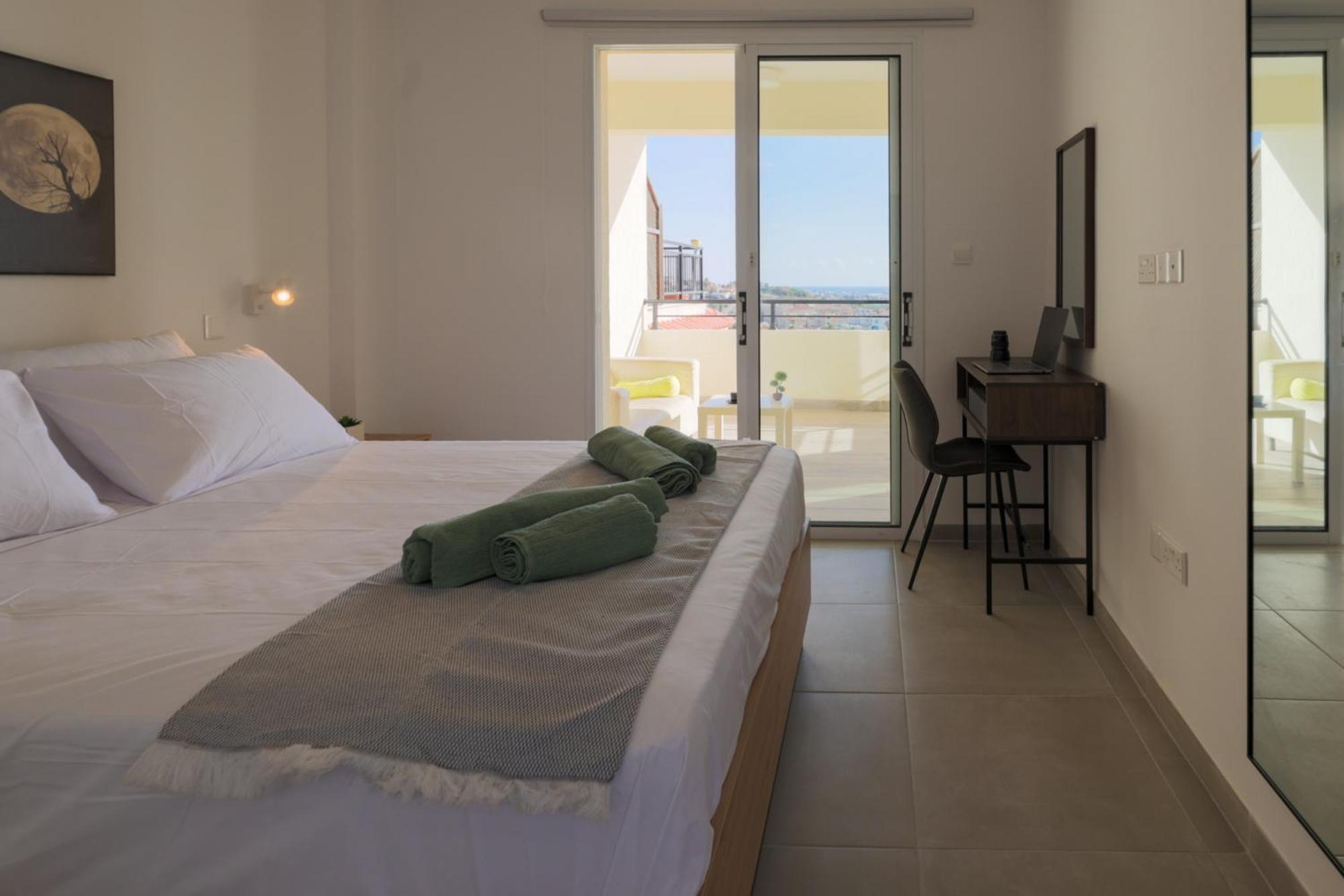 Appartement Eden Blue-Horizon 1B, Paphos, Sea View, Pool à Konia Extérieur photo
